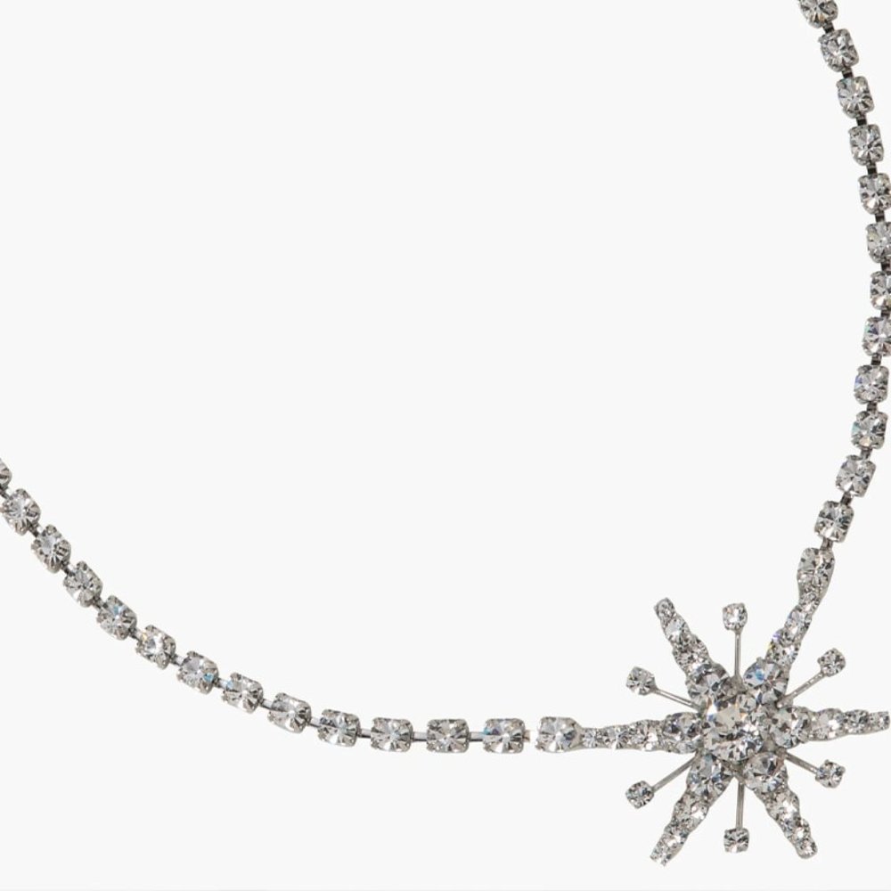 Bohemian Star Rhinestone Necklace Choker Jewelry for Women Tennis Chain Choker - Picture 5 of 5